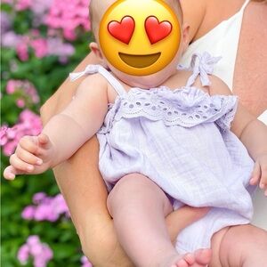 Baby Gap - Lavender Baby Romper - 0-3M